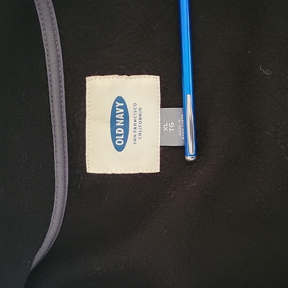 Old Navy Zip up light Jacket Size XL Black - Picture 2 of 6